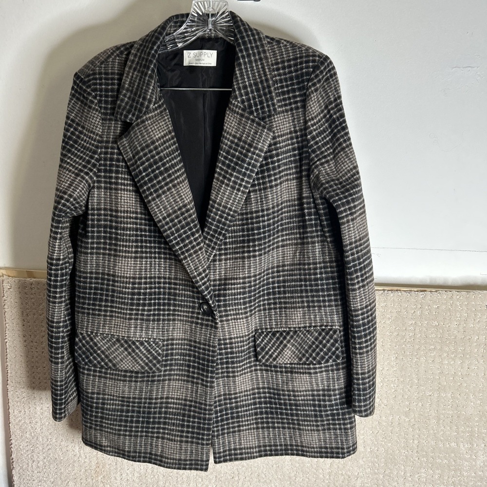 Z Supply Kingston Jacket Plaid Sz M NWOT